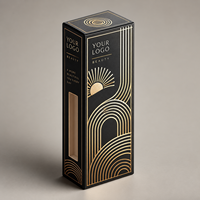 Boîte d'emballage cosmétique personnalisée, boîte en carton pliable avec impression de logo
