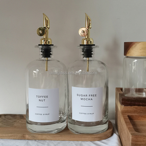 Bouteille distributrice d'huile d'olive avec plateau en bambou et <span class=keywords><strong>bec</strong></span> verseur en métal, distributeur de sirop, cruche à huile d'olive, distributeur d'huile de cuisson pour la cuisine - Product Image 5