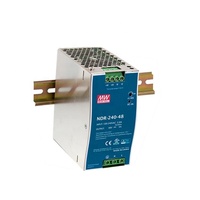 Batterie fiable alimentation potable led pilote NDR-240-24 NDR-240-48 240W 24v 48v 5a AC/DC signifie bien alimentation sur rail din
