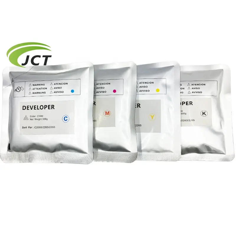 JCT compatibile 4 colori developer powder per DocuCentre-IV C2260 C2263 C2265 DCC copier 300g per sviluppatore di sacchetti