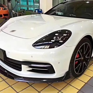 Parachoques Delantero y Alerón Delantero de Fibra de Carbono con Guía Inferior para Coche Panamera 2017-2023 - Product Image 5