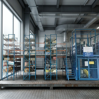 Étagère de rangement compacte en acier réglable et durable à 4 niveaux pour archives, compacteur de classement, compacteur massif pour entrepôt à pleine capacité