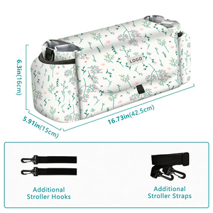 Migliore venditore all'ingrosso grande capacità universale pannolino presidi isolati portabicchieri per passeggini stampati per uso esterno - Product Image 4