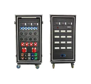 Durable design 60 channels electrical distribution box with 19pin socapex and 32 amp outputs for audio and stage lighting system