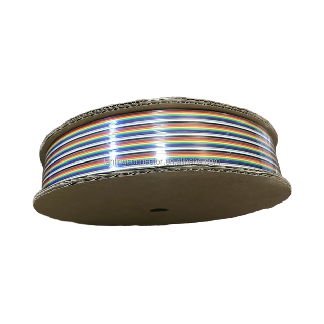 LL1050-1B 1.27mm Pitch 24awg Flat Cable Multi Color Laptop Ribbon Flat Cable