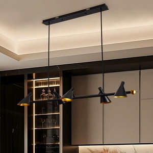 JACKSUN Restaurant Strip <strong>Lights</strong> Spotlights Italian-Style Living Room Dining Room Bedroom Study Bar Counter <strong>Cafe</strong> Chandelier - Product Image 5