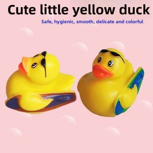 2025 New Design OEM Baby <b>Bath</b> Toys Promotional Decompression Puzzle Splashing Surfing Rubber Duck - Product Image 2