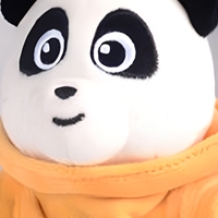 Pendentif en peluche panda mignon de dessin animé, porte-clés rembourré en coton PP doux, breloque de sac, décoration de voiture, décoration de fête