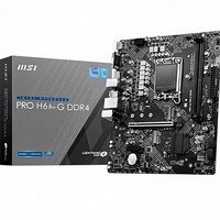 Nouvelle carte mère PRO H610M-G DDR4 (Intel Core de 12e/13e/14e génération, socket LGA 1700, PCIe 4, SATA 6 Gb/s, LAN, M.2, USB 3.2, M ATX, 1P/2P)