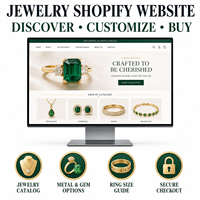 Solutions e-commerce personnalisées LionCreate Shopify pour bijoux, compatibles Mac OS - Plateforme web et mobile multi-plateformes, interface utilisateur et arrière-plan de galerie de luxe inclus