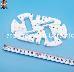 <span class=keywords><strong>Placa</strong></span> de <span class=keywords><strong>junta</strong></span> de cerámica mecanizable Macor blanca de precisión con inserto de metal de rosca/tablero de aislamiento de vitrocerámica - Product Image 1