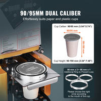 Machine à sceller le thé électrique Boba 500-650 tasses/H tasse à café au lait à bulles scellant 90/95mm pour bouteilles