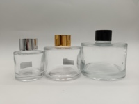 Nouvelles Bouteilles Vides en Verre Rond Transparent de Luxe pour Diffuseur à Bâtonnets, 50ml, 100ml, 200ml, pour Aromathérapie, Vente en Gros