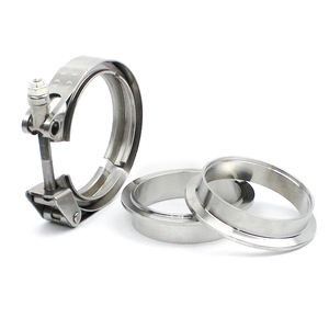 Morsetto per Tubi di Scarico Resistente 2.5" Tipo <span class=keywords><strong>V</strong></span> a Sgancio Rapido in Acciaio Inox per Intercooler Universale - Product Image 4