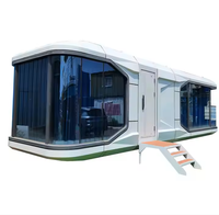Nouvelle conception de maison préfabriquée complète de type capsule spatiale haut de gamme, fabrication chinoise sur mesure