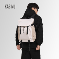 Sac à dos pour ordinateur portable avec logo personnalisé, à rabat et cordon de serrage, décontracté, pour voyage et école