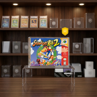Étui de présentation en acrylique personnalisé de 5 mm pour boîte de jeu N64 SNES avec couvercle magnétique et protection UV à 99 % pour collection de jeux rétro