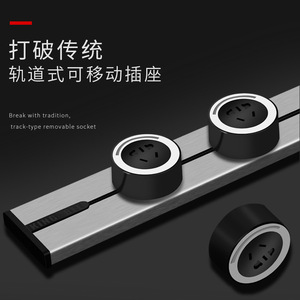 Geagood Hot Bán Phổ Tường Gắn Cho Phòng Ngủ Phòng Khách Điện Theo Dõi Với Ổ Cắm Điện <span class=keywords><strong>Adapter</strong></span> Điện Theo Dõi Ổ Cắm - Product Image 4