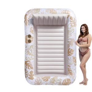 Flotteur gonflable <span class=keywords><strong>de</strong></span> chaise longue <span class=keywords><strong>de</strong></span> piscine <span class=keywords><strong>de</strong></span> bronzage, flotteurs <span class=keywords><strong>de</strong></span> piscine <span class=keywords><strong>de</strong></span> 70 "x 46" pour adultes avec oreiller, salon <span class=keywords><strong>de</strong></span> lit <span class=keywords><strong>de</strong></span> bronzage pour l'eau, boule pour enfants - Product Image 5