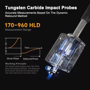 Sndway dijital <span class=keywords><strong>Metal</strong></span> sertlik test cihazı Sw-6200 Proable Leeb sertlik testi <span class=keywords><strong>Metal</strong></span> çelik Rebound Leeb kalem tipi Durometer SW-6200 - Product Image 5