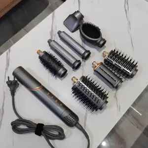 8 In 1 Heatless Automatic Rotating Hair Curler Curling Irons Multi Hair Styler FlexStyle Air Styling Tools For Salon