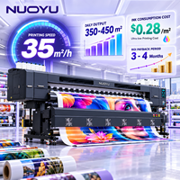 Printer Eco Solvent Format Besar Original Hoson Board 10ft Twin XP600 Heads Wallpaper Art Canvas Photo Poster Roll to Roll