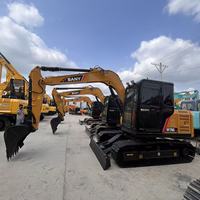 Mini-excavatrice sur chenilles compacte Sany SY75C Pro d'occasion, excellent état mécanique, puissance fiable, hydraulique, 7,5 tonnes