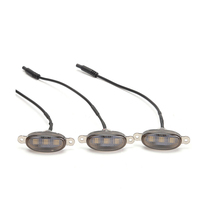 Lumière de calandre LED 5W jaune 12V universelle BRAD, nouvelle, très vendue, lumière d'avertissement pour voiture, pare-chocs, capot, accessoires automobiles