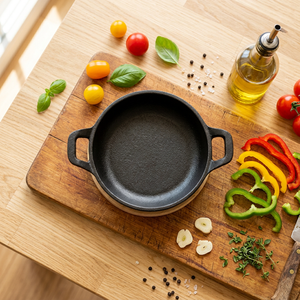 Sartén de Hierro Fundido Chuihua con Revestimiento Precurado, Compatible con Cocina de Gas, Capacidad de 1-2L, Apta para Horno, Resistente al Calor - Product Image 1