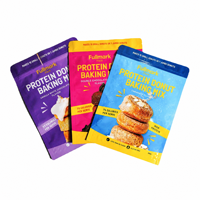 Sachet Doypack Personnalisé Imprimé pour Mélange de Pâtisserie Protéinée avec Fermeture Éclair pour Emballage Alimentaire de Détail, Sac Stratifié Haute Barrière