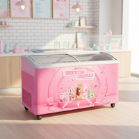 Congelador Comercial Xiangming para Helados con Enfriamiento Directo, Pantalla Digital y Logotipo Personalizado para Promoción de Marca de Postres Congelados
