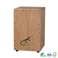 Gecko CL10 Full Size Cajon Drum Steel String Percussion Instrument Wood Professional Musical Instrument Cajon Box Drum with Bag