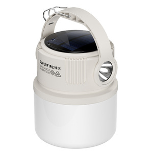Lanterne de camping Superfire à énergie solaire, lumière LED portable pour l'extérieur, pour utilisation en tente - Product Image 1