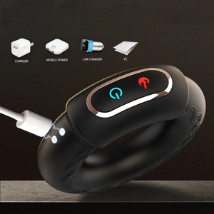 Anneau vibrant chauffant intelligent rechargeable par USB pour hommes, 10 fréquences, anneaux pour pénis pour adultes avec délai - Product Image 5