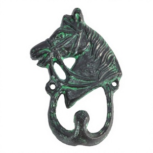 Cast Iron Horse Head Hook and Multifunctional Metal <b>Holder</b> for Wall Mounted Single Wall Hook Horse <b>Shoe</b> Style Key Towel <b>Holder</b> - Product Image 1