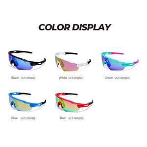 แว่นตากันแดดกีฬาโพลาไรซ์ TR90เลนส์ทรงกลมแว่นตาตกปลาสำหรับผู้หญิงขี่จักรยาน - Product Image 4