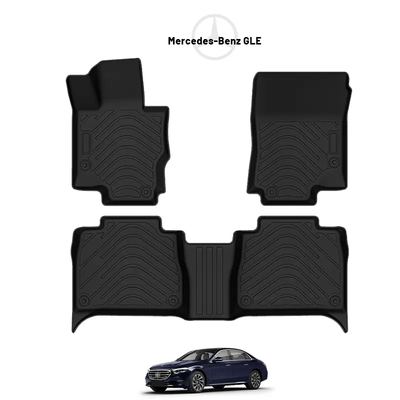 Vente en gros Accessoires de pieds imperméables en TPE Tapis antidérapant décoratif Tapis de sol de voiture pour Benz Classe GLE