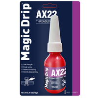 Vis adhésive en silicone violet à faible résistance de 10ml 222 filetage Anaero avec casier de filetage amovible blister pour la construction