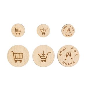 Moneda de Madera para Carrito de Compras, Fabricada en Europa - Product Image 2