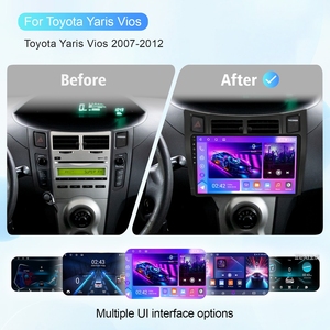 Sistema de Navegación GPS para Auto Android Rhythm con Pantalla Táctil de 9 Pulgadas, Carplay, Bluetooth, Seguridad, Asistencia de Seguros para Toyota Yaris Vios 2007-2012 - Product Image 2