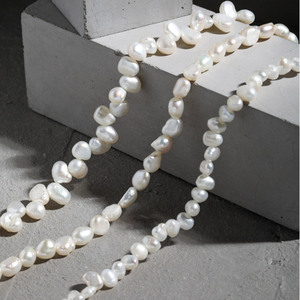 XA427 <span class=keywords><strong>Argento</strong></span> Sterling 925 Natural Perla D'acqua Dolce Collana di Perle Barocche Choker Per Le Donne - Product Image 2