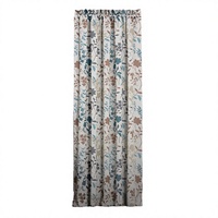 Rideau de fenêtre imprimé floral 100% polyester, panneau de rideau décoratif doux pour la décoration de la maison, de la chambre, du salon, de l'hôtel
