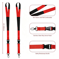 Lanyard Ramah Lingkungan dengan Cetak Sublimasi, Tali Gantungan ID Card Custom, Tempat Kartu ID Tenun, Lanyard Nilon Custom Print
