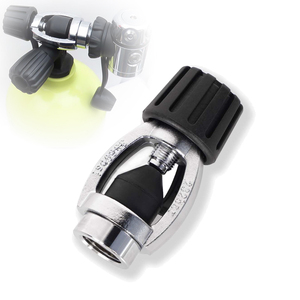 Adaptateur de remplissage de bouteille de plongée, filetage G5/8 – Convertisseur DIN vers YOKE, adaptateur de conversion pour cylindre d'extincteur - Product Image 1