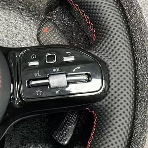 Volante Deportivo de Cuero Personalizado para <span class=keywords><strong>Mercedes</strong></span> <span class=keywords><strong>Benz</strong></span> C63 C43 E53 E63 G63 G500 G55 AMG GT GLE63 W223 W204 W205 W167 W213 - Product Image 3
