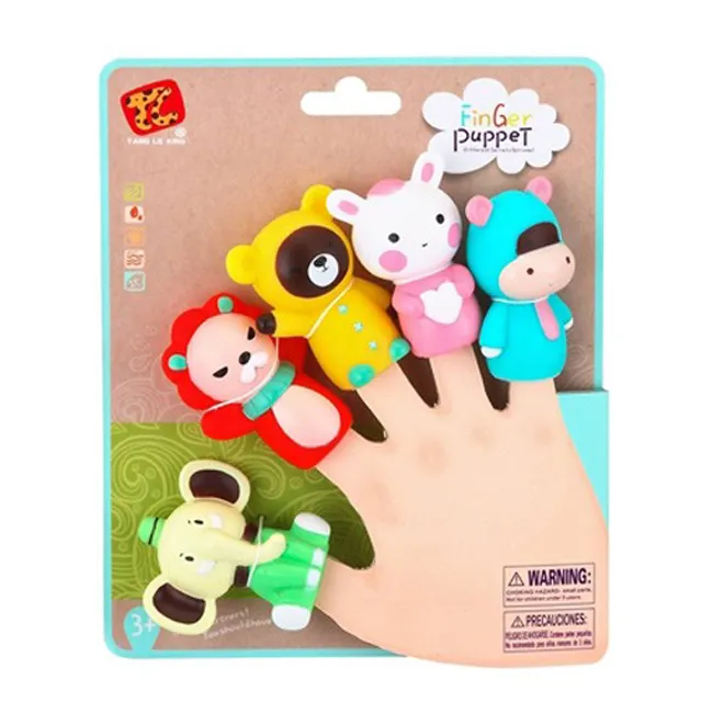 Heißer Verkauf Günstige Preis Cartoon Tier Finger Puppen Spielzeug Für Kinder Kleinkinder