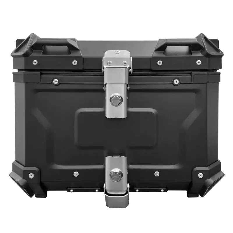ZHUITU 45L scatola di alluminio per bagagli in cartone con Logo personalizzato per scatola superiore del bagagliaio del motociclo scatola di coda in alluminio