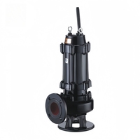 Pompe submersible électrique pour eaux usées, moteur à noyau en cuivre, accouplement automatique fixe, structure à double pale, 180WQ/QW, 4HP