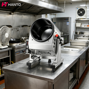 Machine à frire automatique 3,5 kW 220 V, wok à tambour pour restaurant, camion de restauration, fast-food, équipement de cuisson automatique à haute efficacité - Product Image 1
