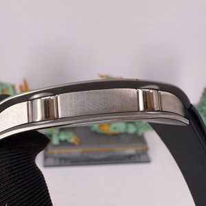 RM67-01 Style Tonneau Extra Flat Titanium Skeleton <b>Automatic</b> Watch Blue Sapphire Dial 7.8mm Ultra Thin Rubber Strap - Product Image 5